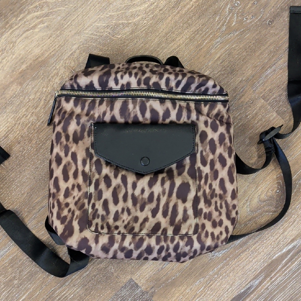 Banana Republic Leopard Print Tote in Tan and Black